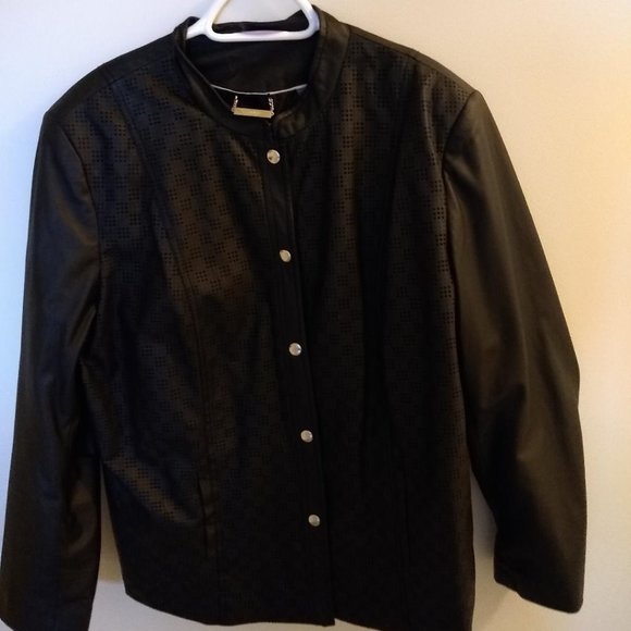 Black Moto Style Jacket - Picture 1 of 1